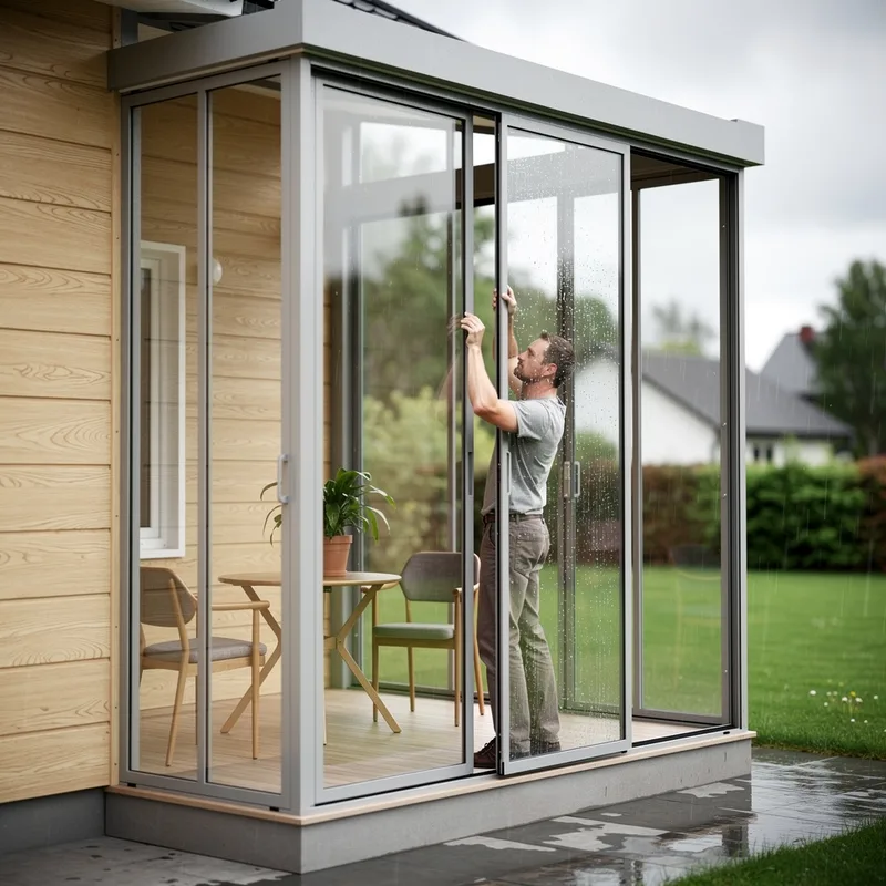 to glass in