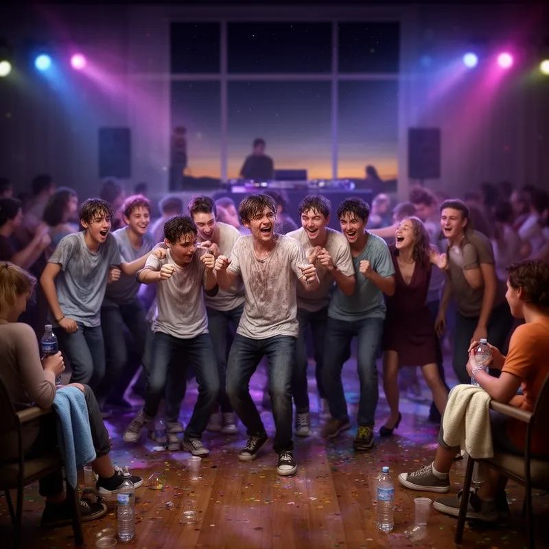 late-night dance marathon