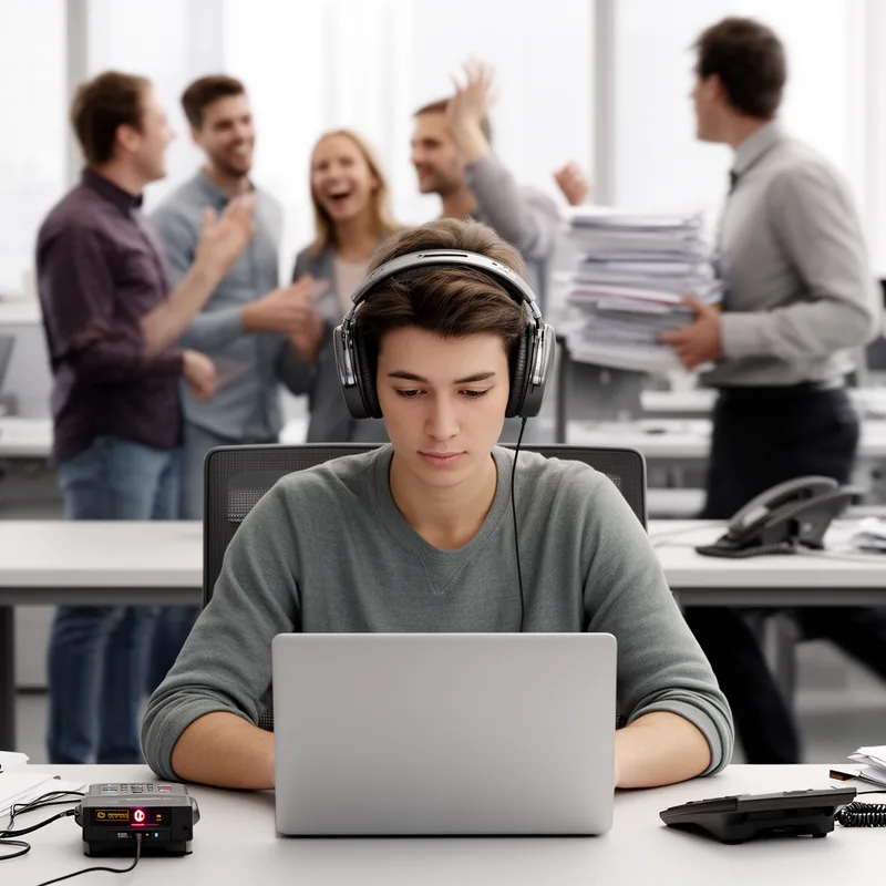 to block out distractions