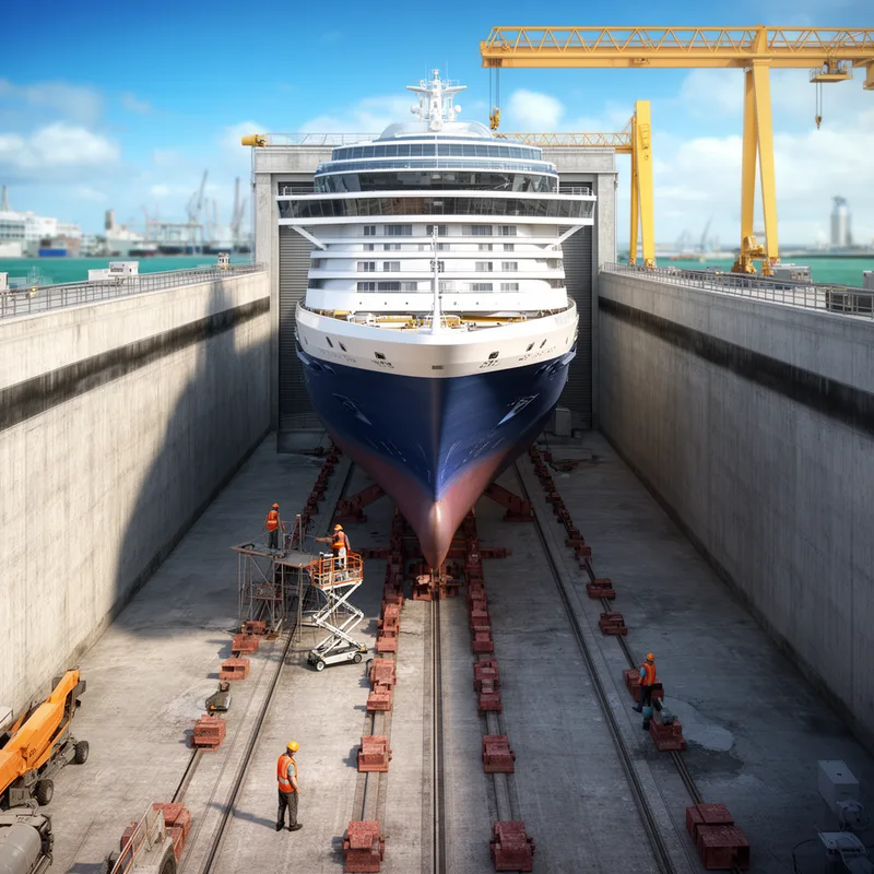 to drydock