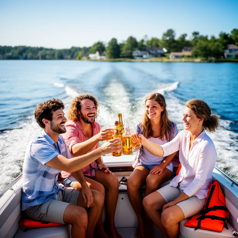 booze cruising