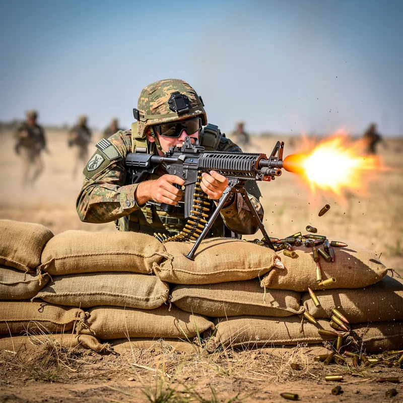 machine gunner