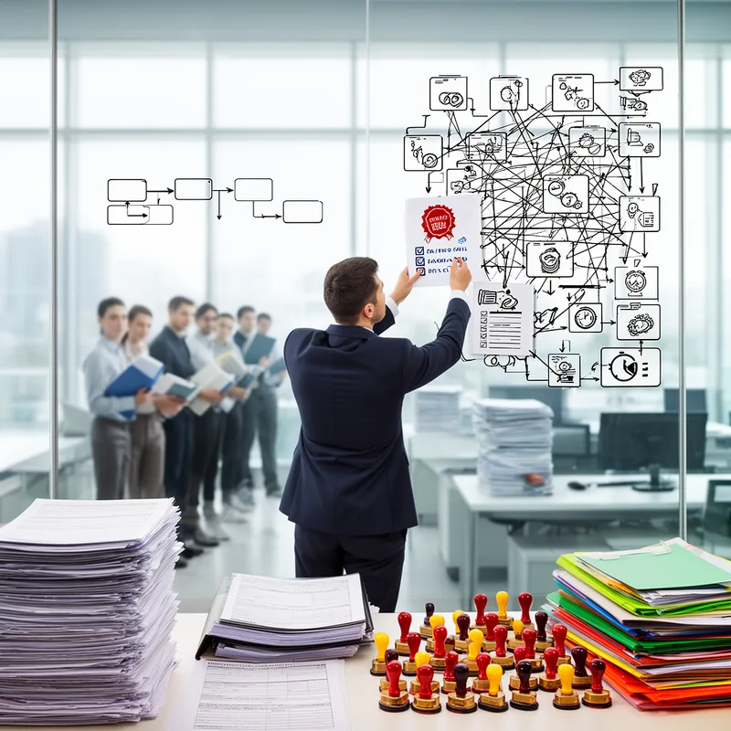 to bureaucratize