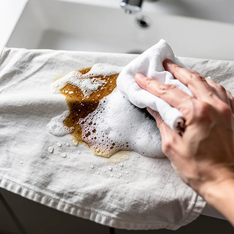 to remove the stain