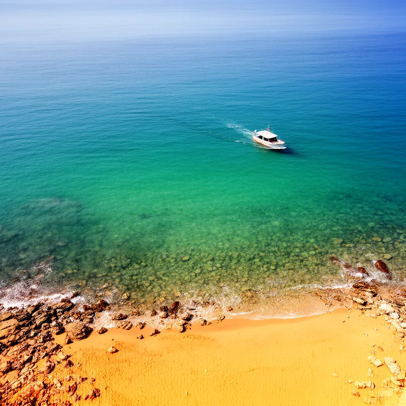 off the coast