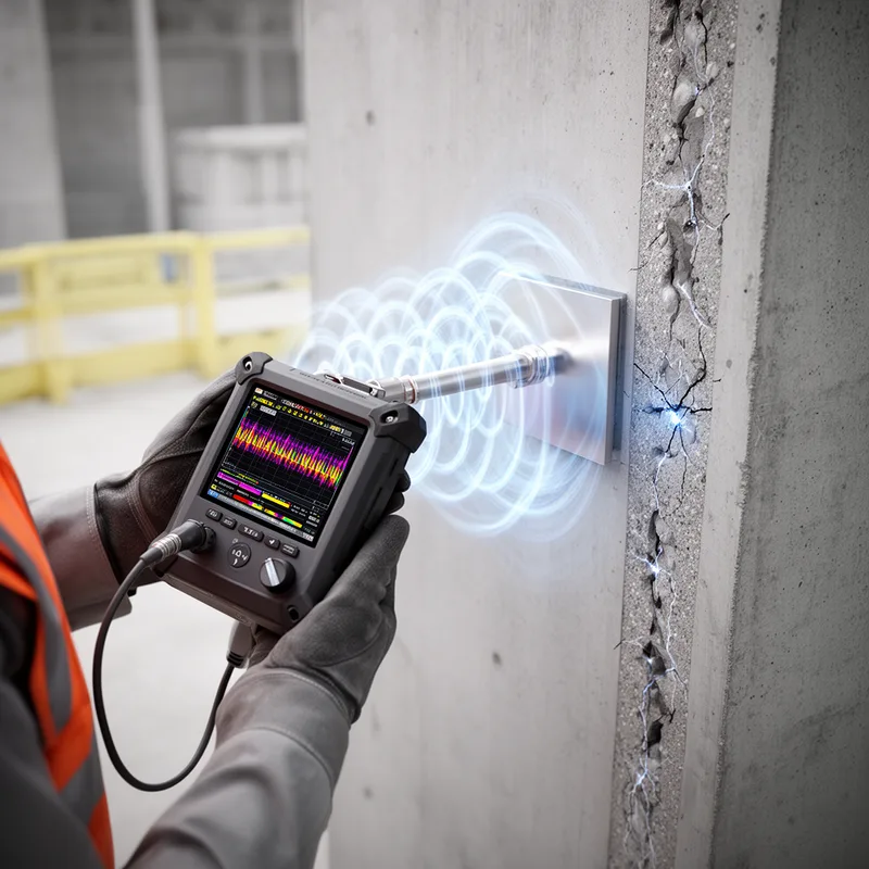ultrasonic pulse analyzer
