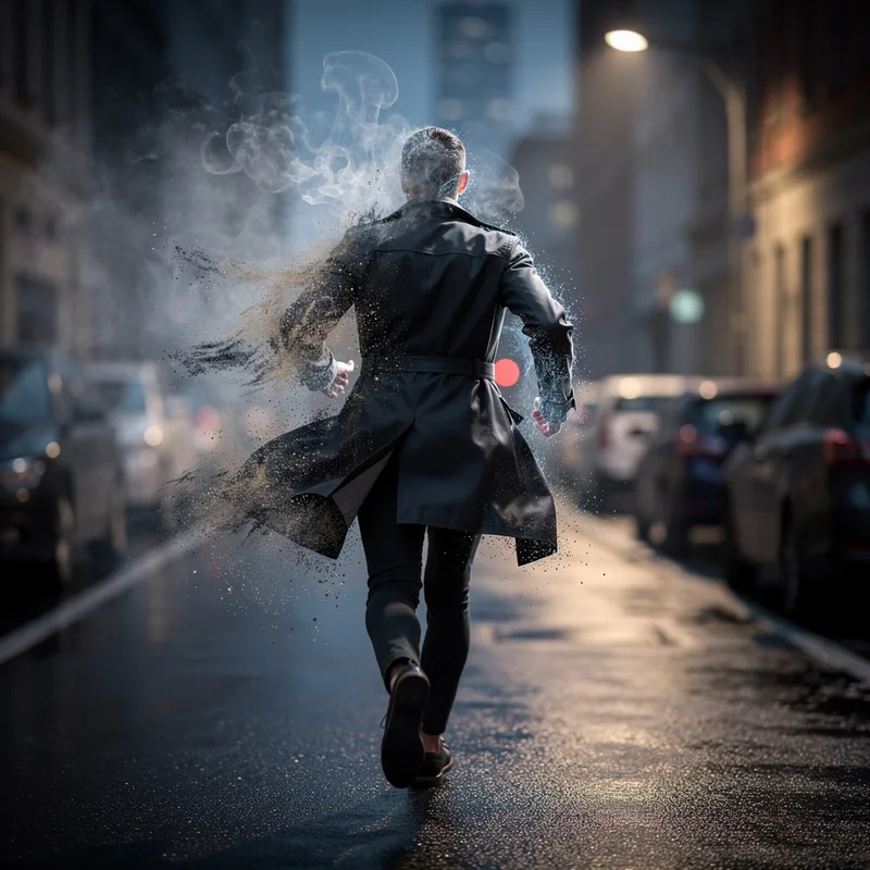 to disappear into thin air