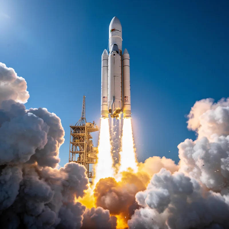 to blast off