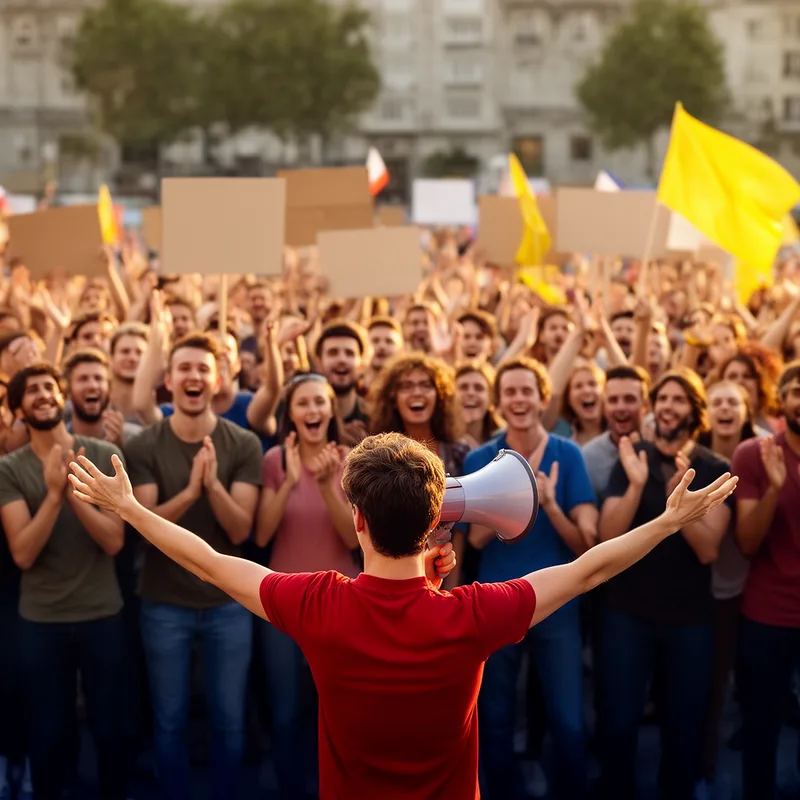 to rally the crowd
