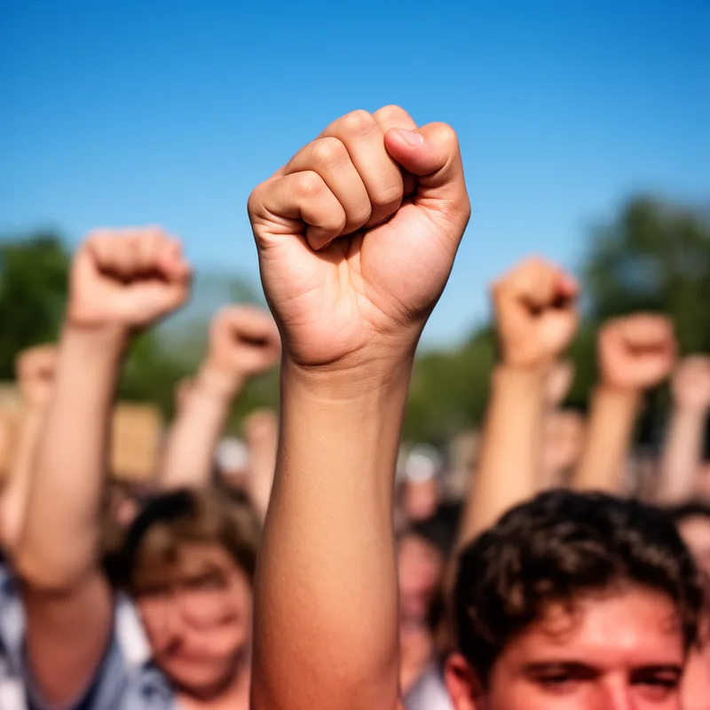 raised fist