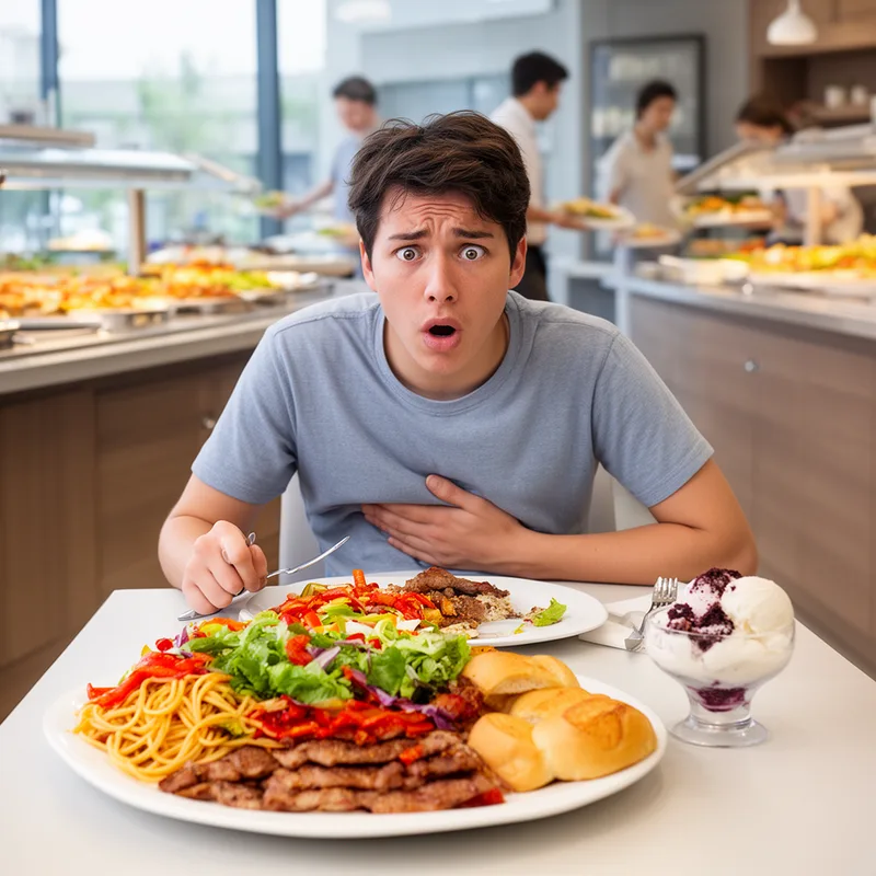 eyes bigger than one's stomach