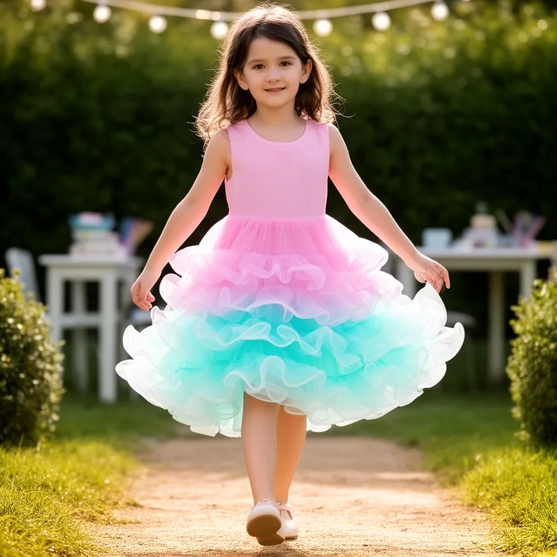 flouncy dress