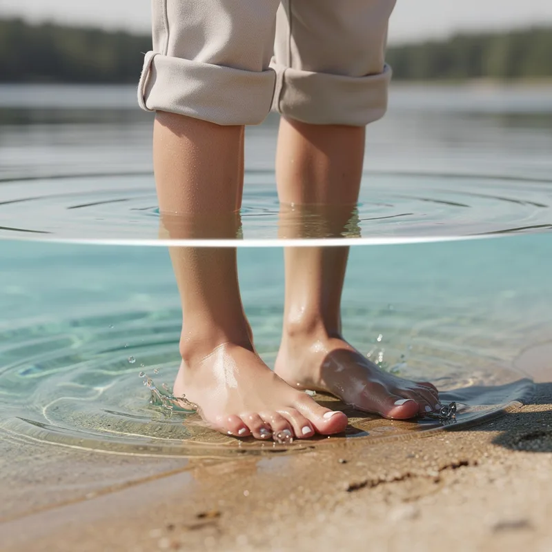 ankle-deep