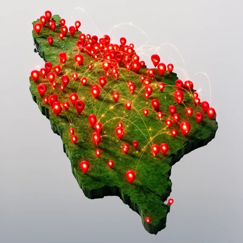 all over the country
