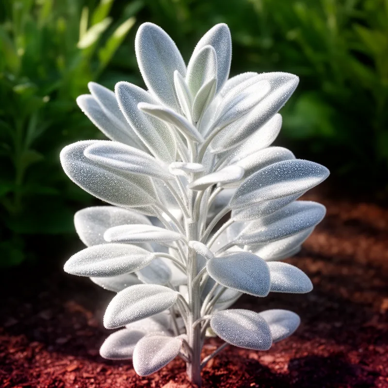 silvery-leafed