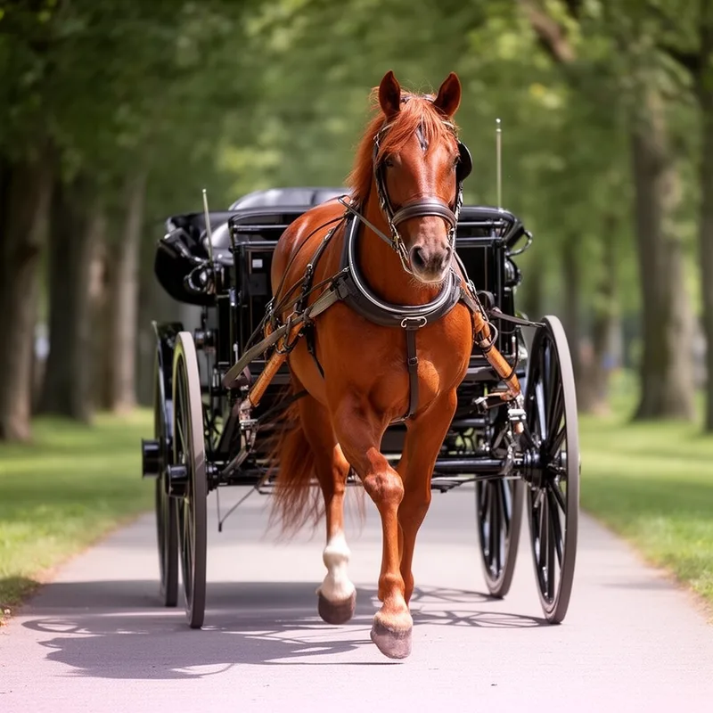 horse-drawn