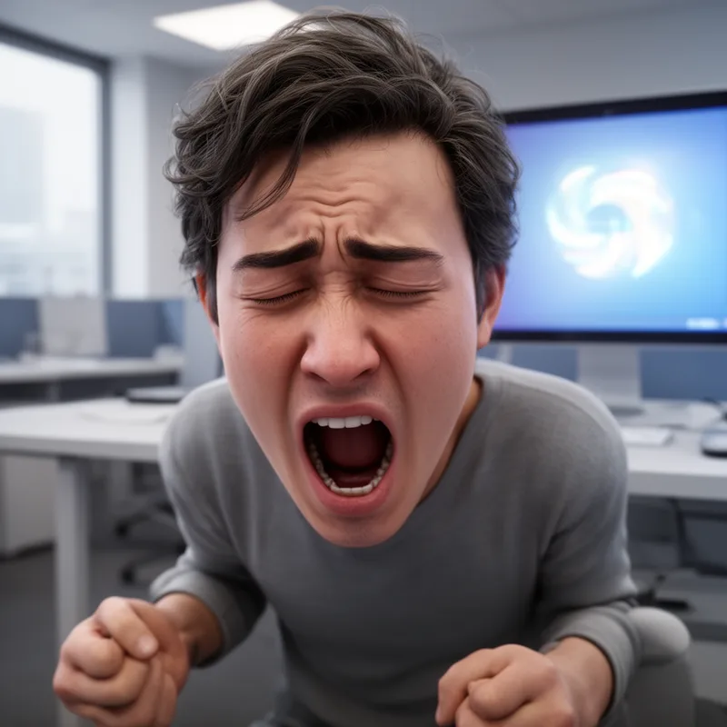 groan of frustration