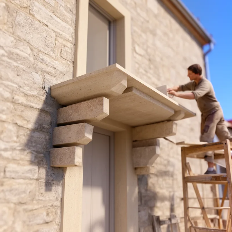 to corbel
