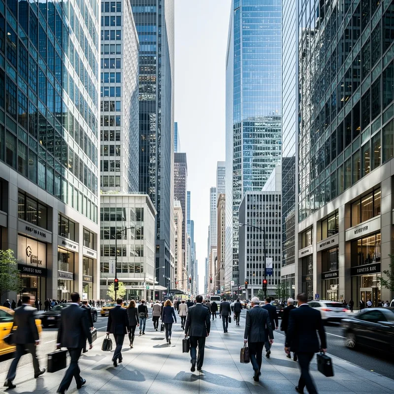 business district