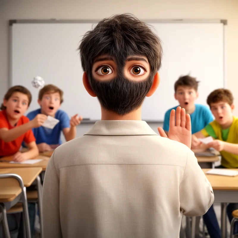 eyes in the back of one's head