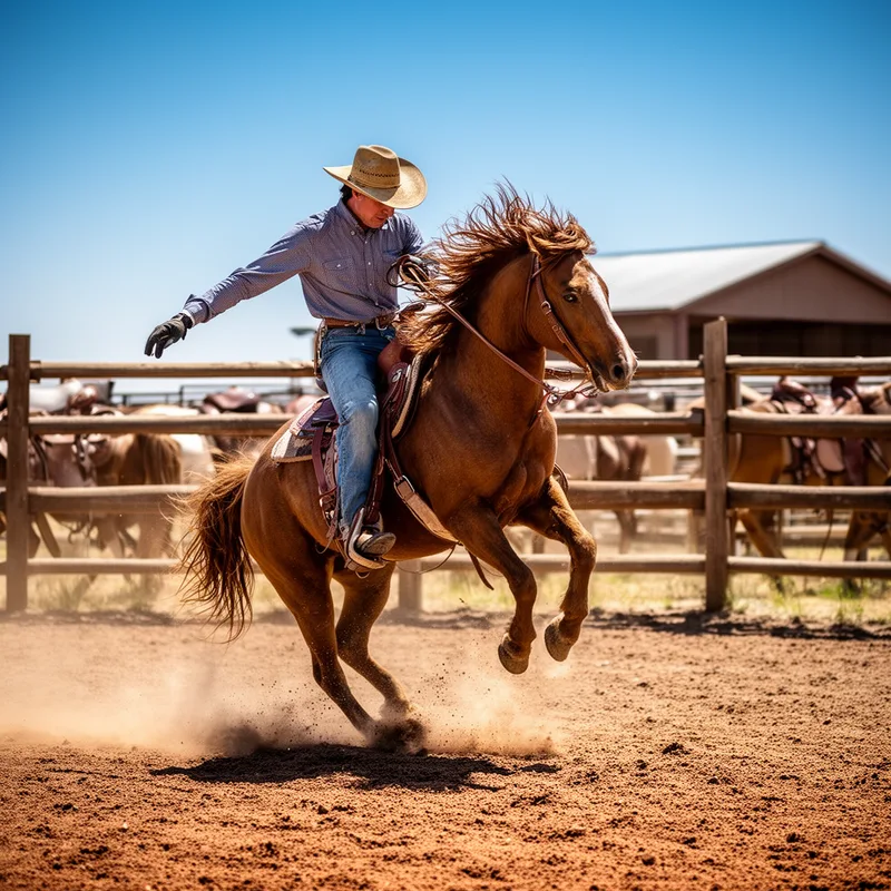 bronco busting