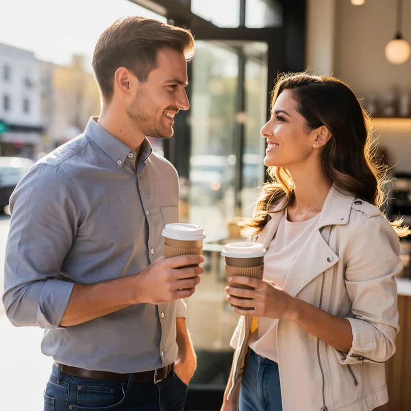 to grab coffee