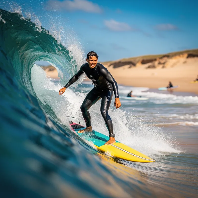 to hit the waves