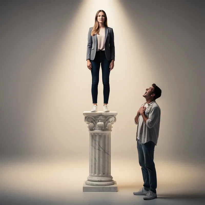 to put on a pedestal