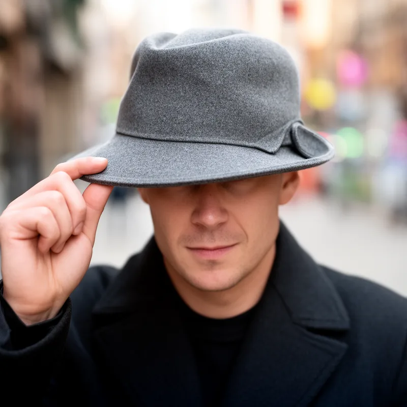 snap-brim hat