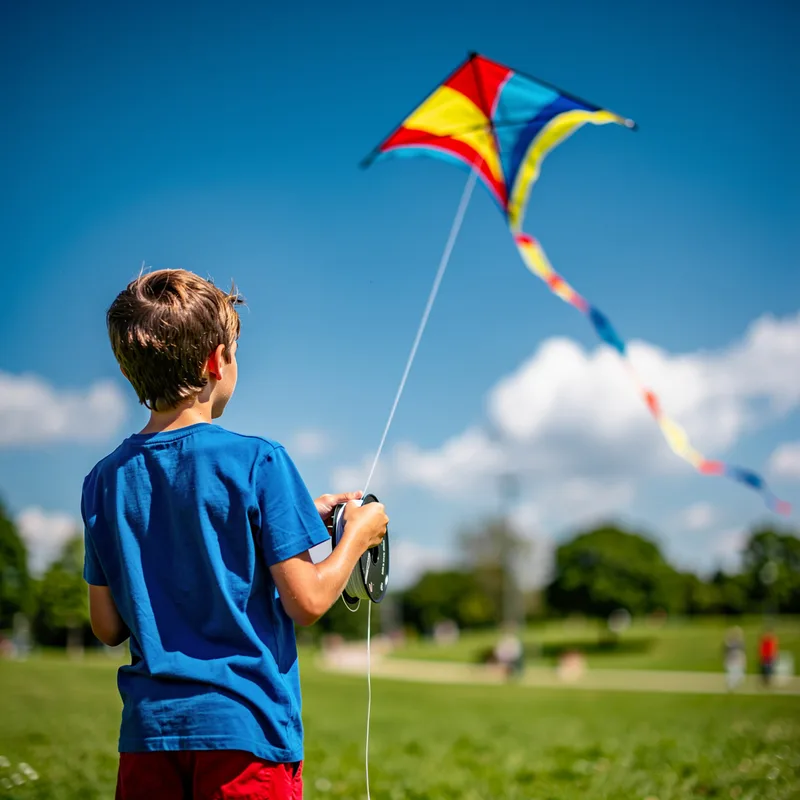flying kite