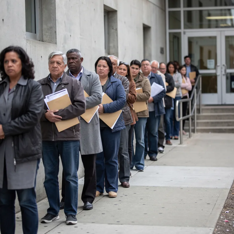 unemployment line