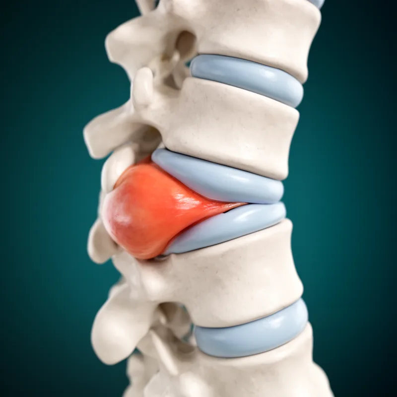 to herniate