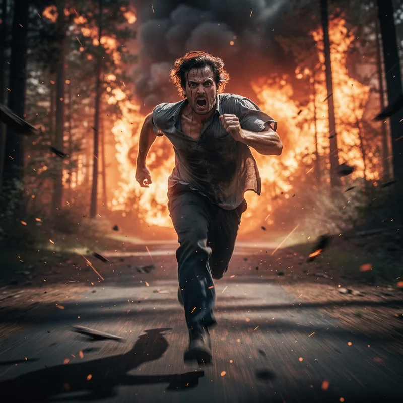 to run for one's life