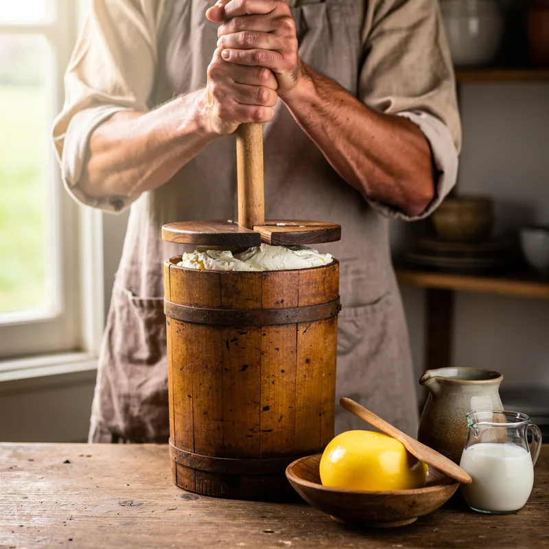 to churn butter