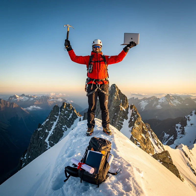 to reach the summit
