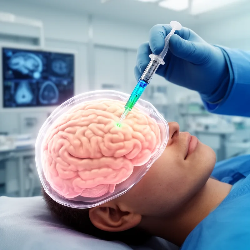 intracerebrally