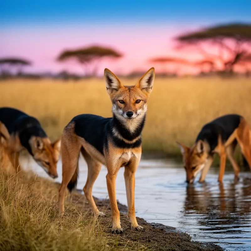 black-backed jackal