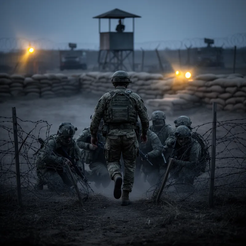 to cross into enemy lines