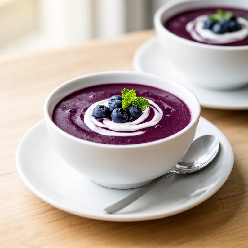 blueberry soup