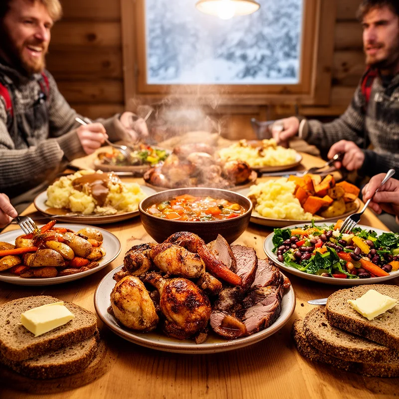 hearty square meal
