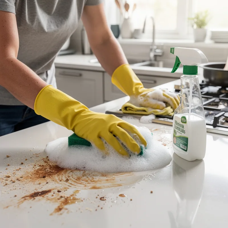 to scrub the kitchen