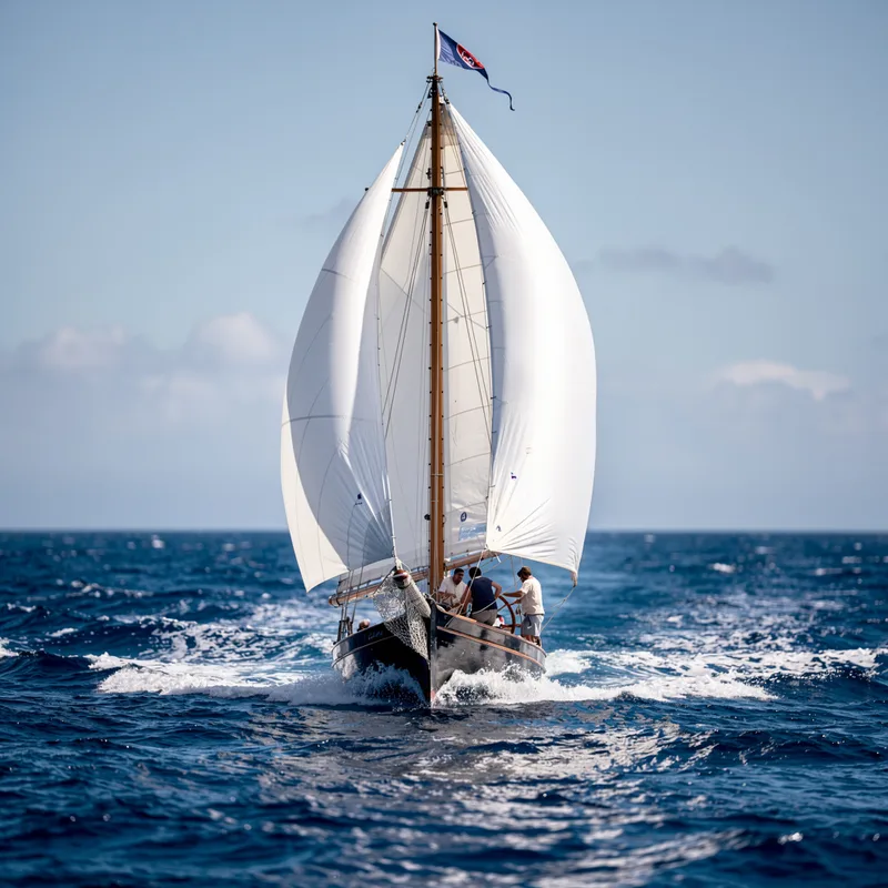under sail
