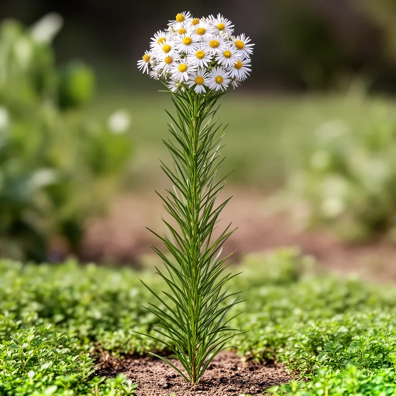narrow-leaved white-topped aster