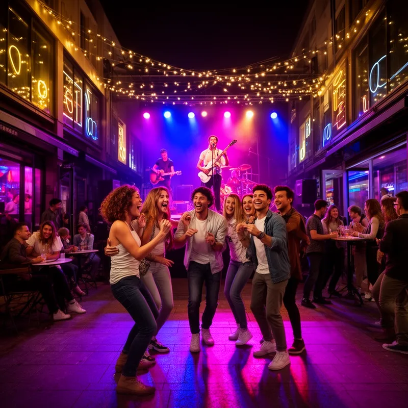 vibrant nightlife