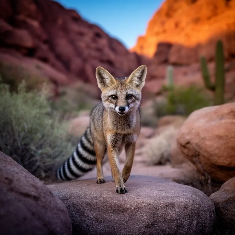raccoon fox
