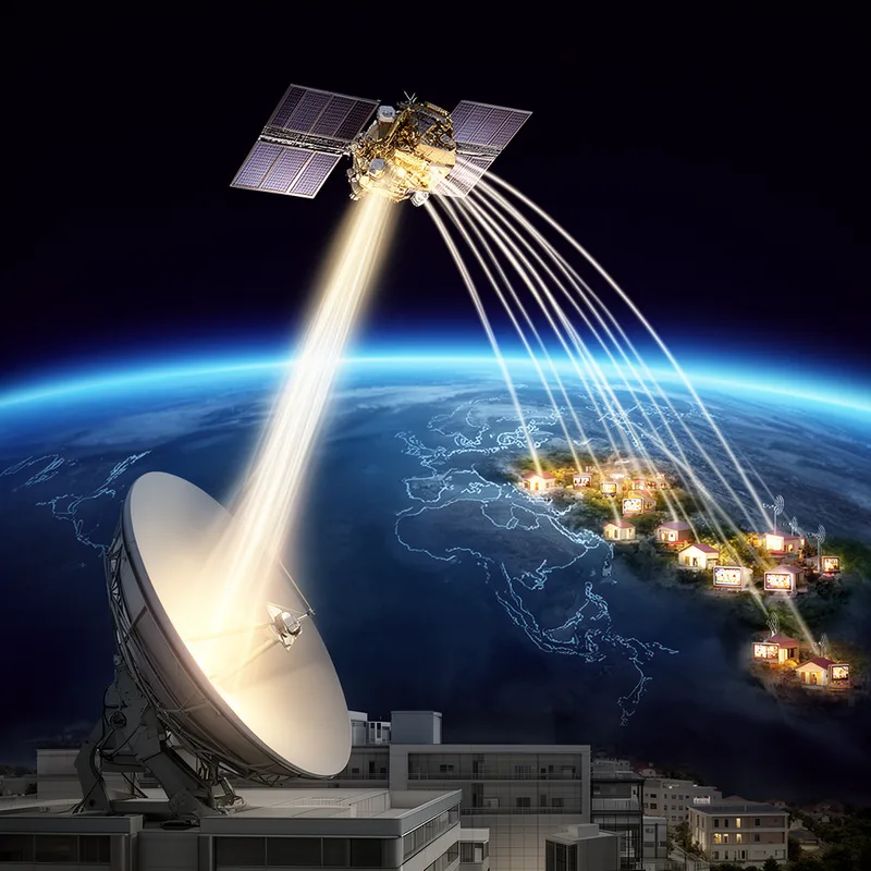 to satellite