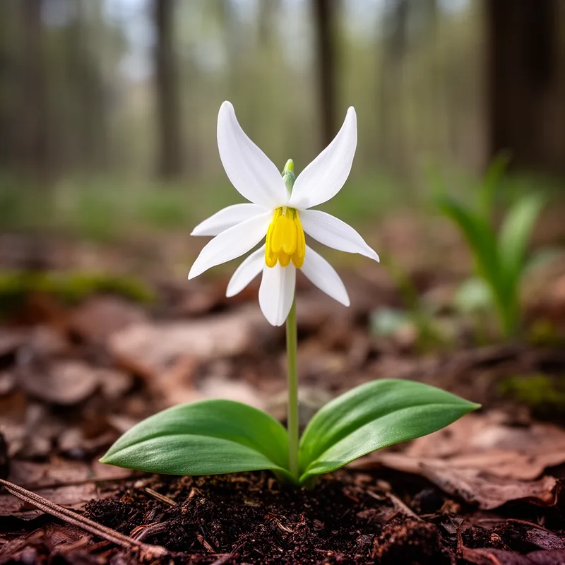 white dog's-tooth violet