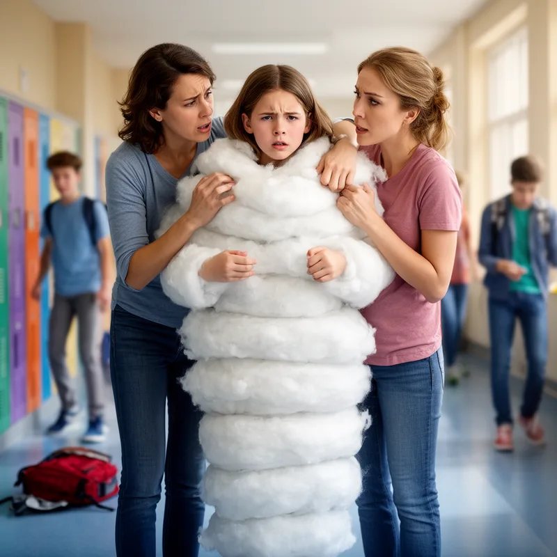to wrap in cotton wool