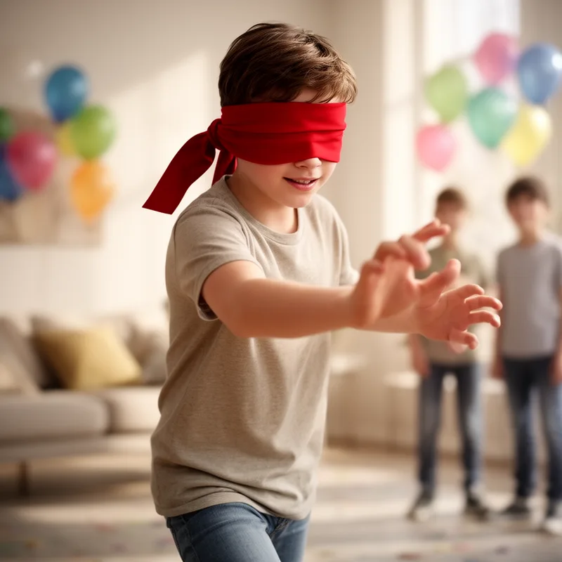 blindfolded