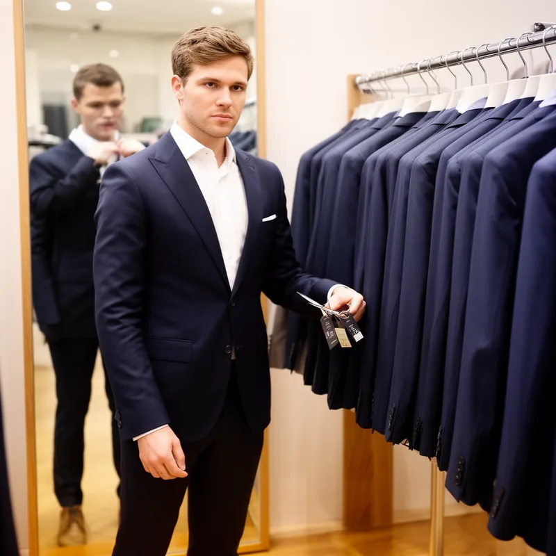 off-the-peg suit